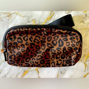 NWT lululemon leopard print crossbody belt bag.